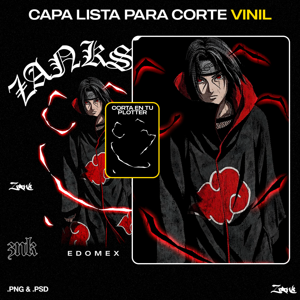 DB x Akatsuki Semitonos DTF y Vinil pack de diseños