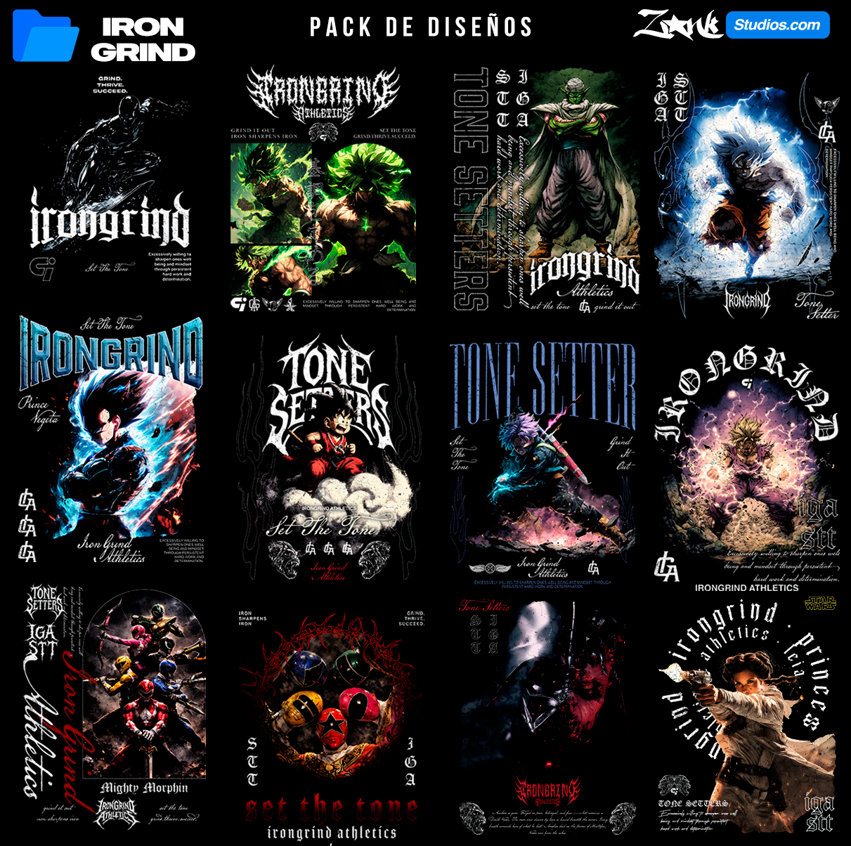PACK DE DISEÑOS DTF DTG SUBLIMACIÓN Y SERIGRAFÍA 2026