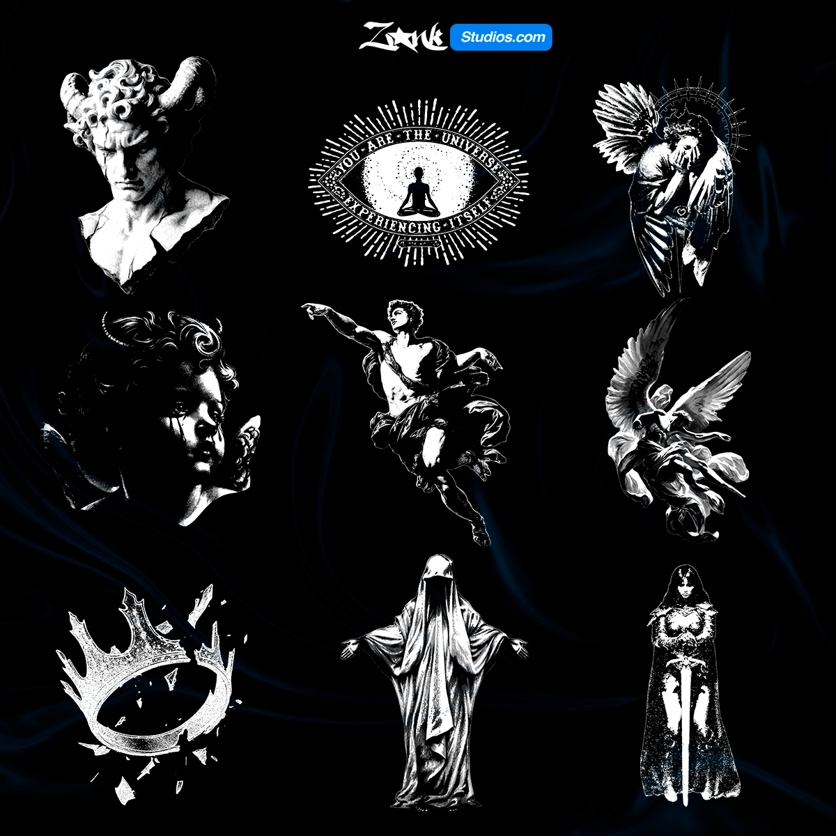 PACK DE DISEÑOS DTF DTG SUBLIMACIÓN Y SERIGRAFÍA 2026