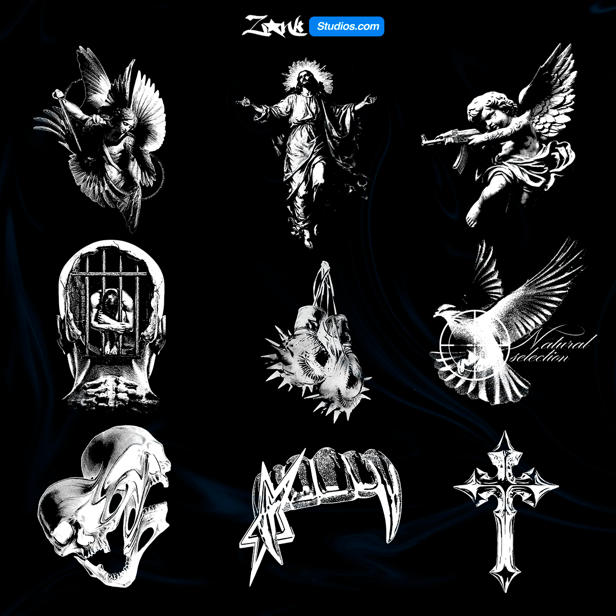 PACK DE DISEÑOS DTF DTG SUBLIMACIÓN Y SERIGRAFÍA 2026