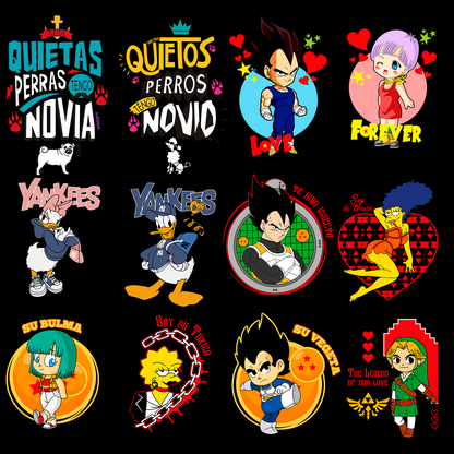 PACK DE DISEÑOS DTF DTG SUBLIMACIÓN Y SERIGRAFÍA 2026