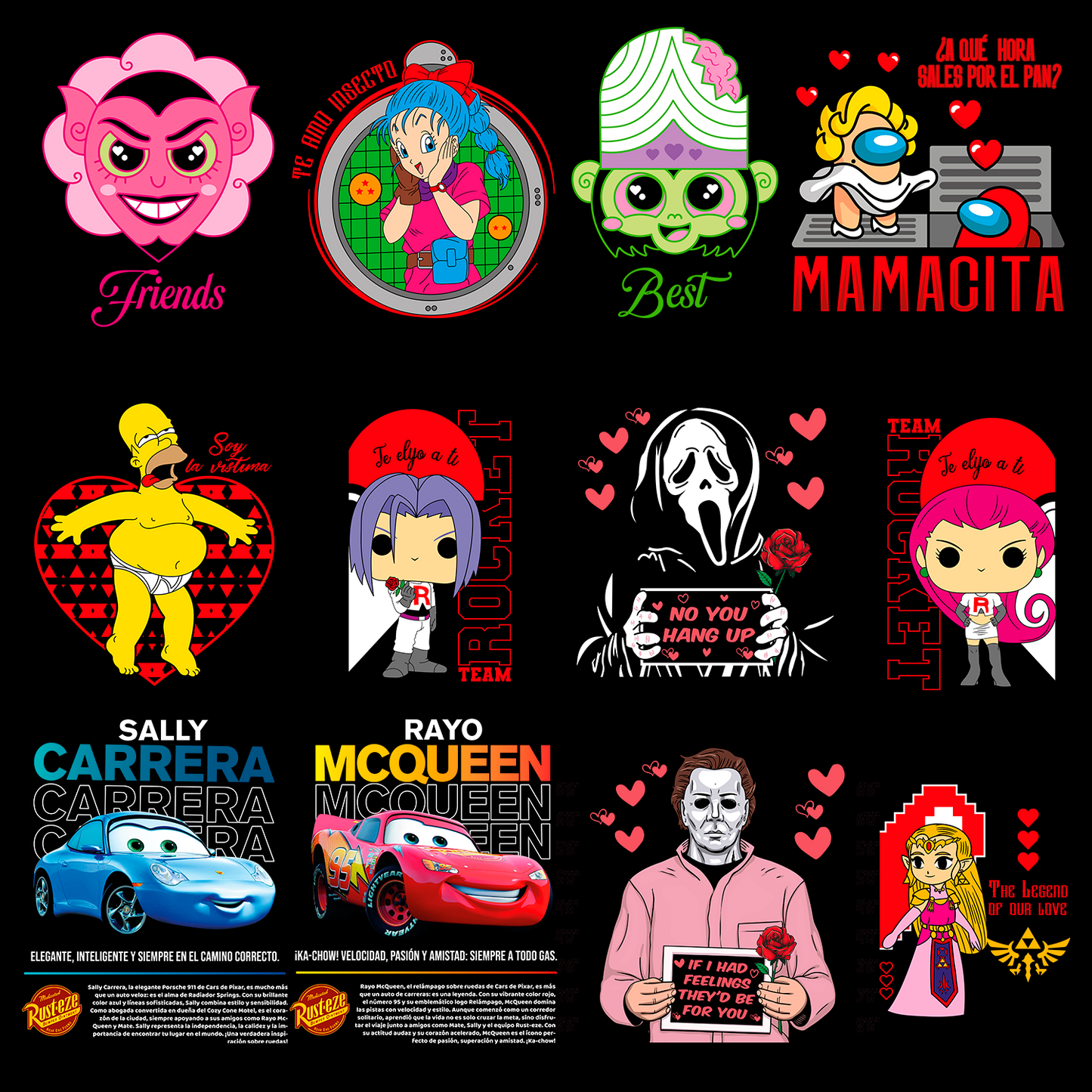 PACK DE DISEÑOS DTF DTG SUBLIMACIÓN Y SERIGRAFÍA 2026